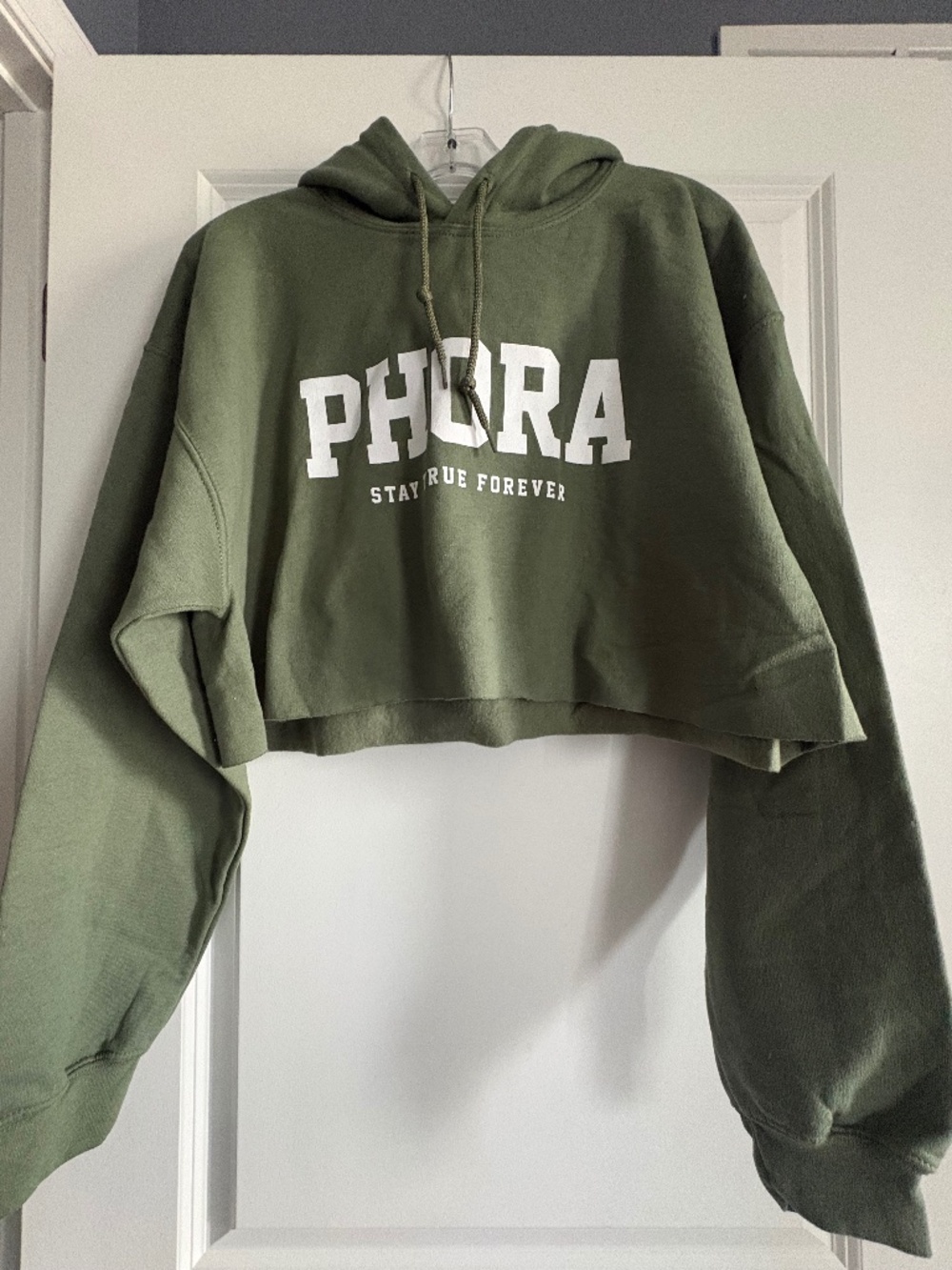 Yours Truly by Phora Cropped Hoodie